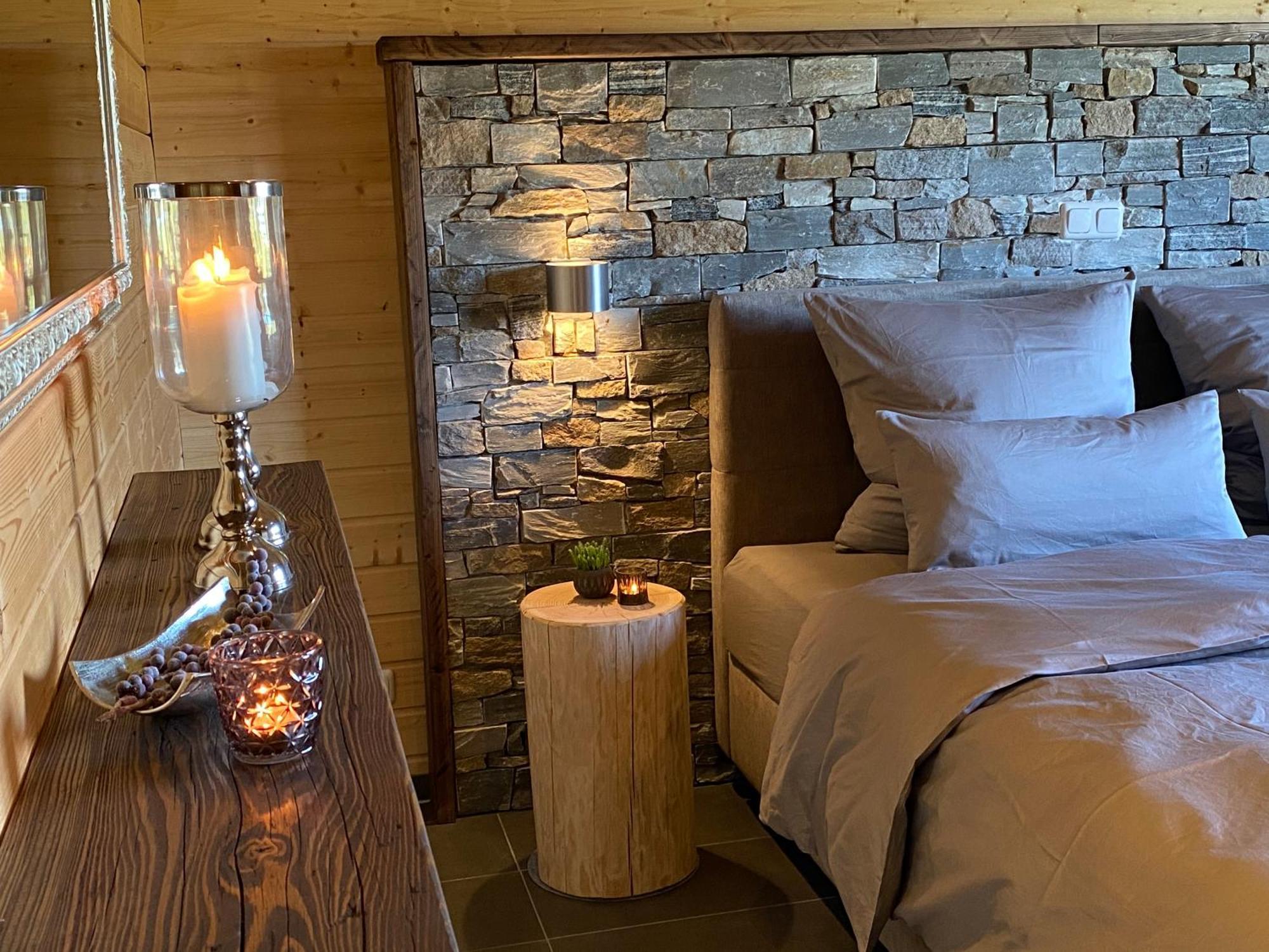 Holzhaus Onkel Fritz Mit Sauna Und Whirlwanne Esch  Luaran gambar